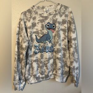 Disney World Frozen II Bruni Tie-Dye Sweet & Feisty Crew Neck Sweatshirt Size M
